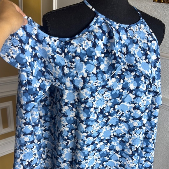 Floral Blue Halter Top - Picture 14 of 15